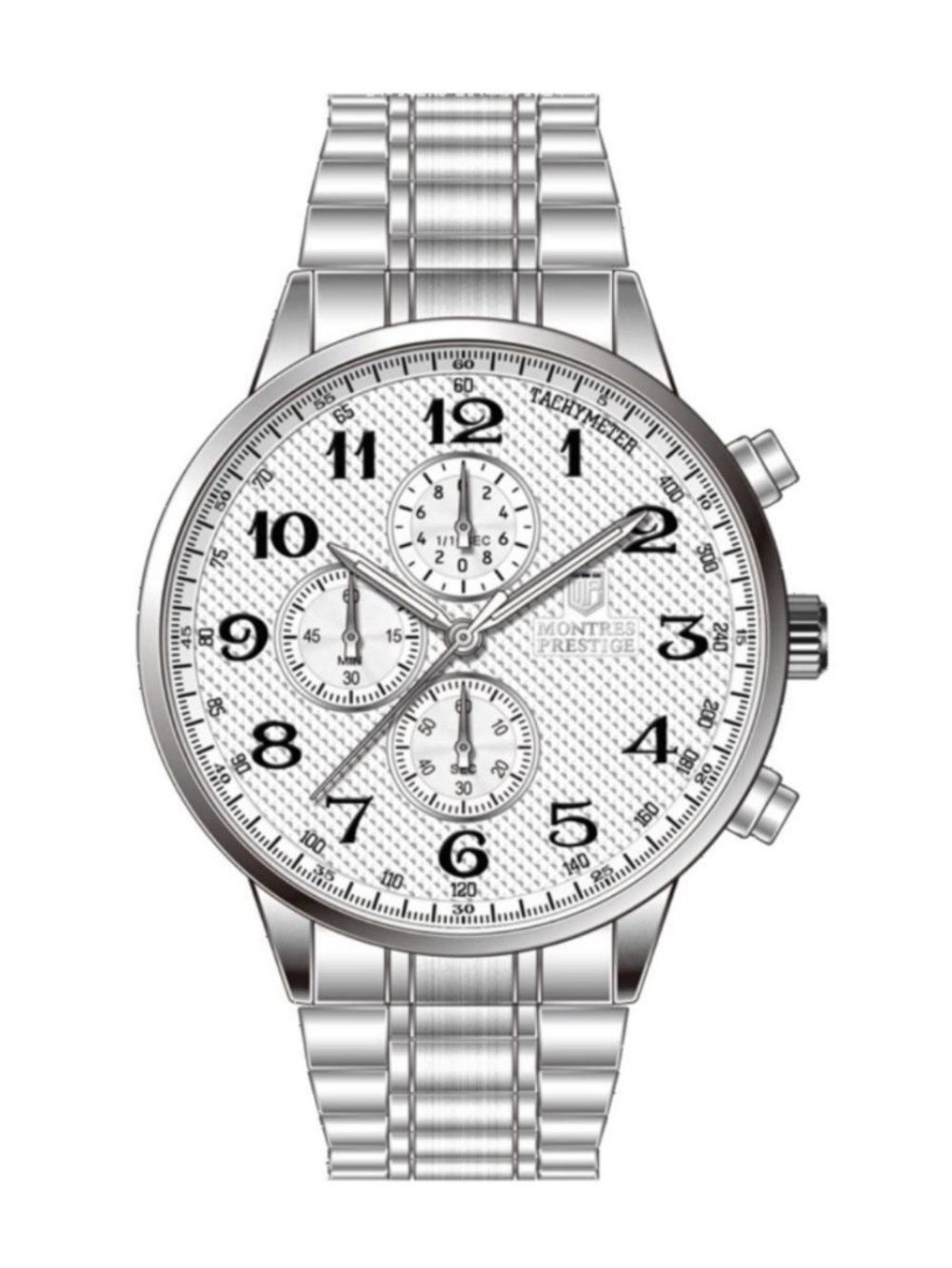 MONTRES PRESTIGE X INVICTA White Dial Stainless Steel Case And Band MPW-0321